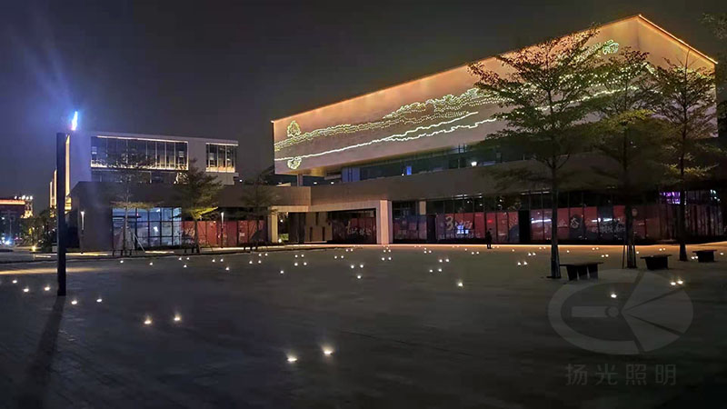 東莞中集智谷產業園景觀照明工程夜景圖