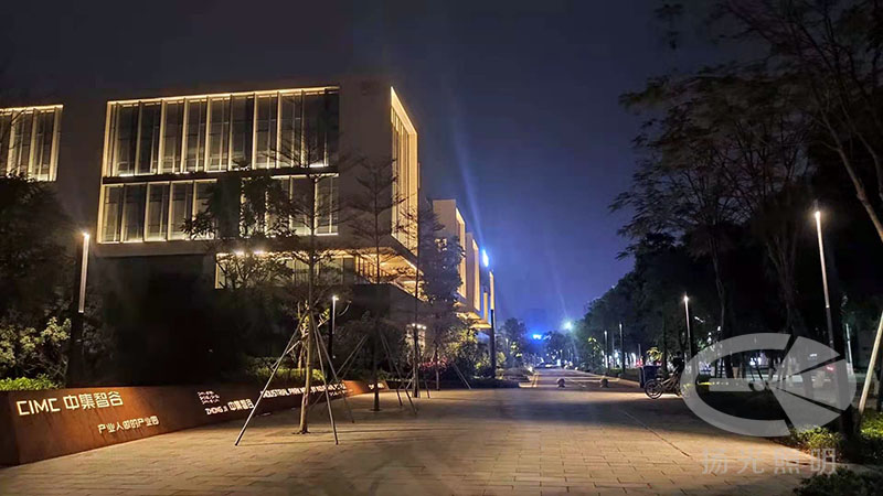 東莞中集智谷產業園景觀照明工程夜景圖