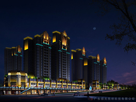 東莞嘉宏錦園小區夜景照明設計